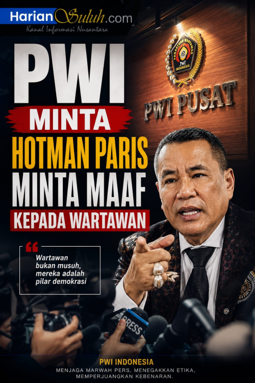PWI Minta Hotman Paris Minta Maaf kepada Wartawan.