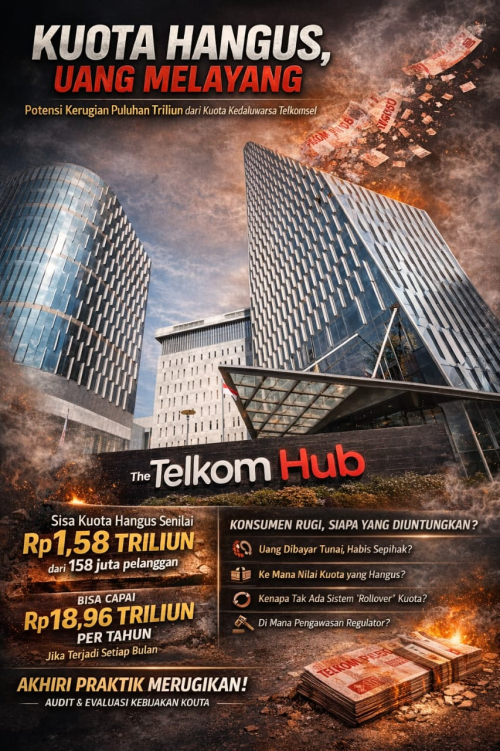 Kuota Hangus, Uang Melayang: Potensi Rp18 Triliun Setahun dari Sisa Kuota Pelanggan Telkomsel