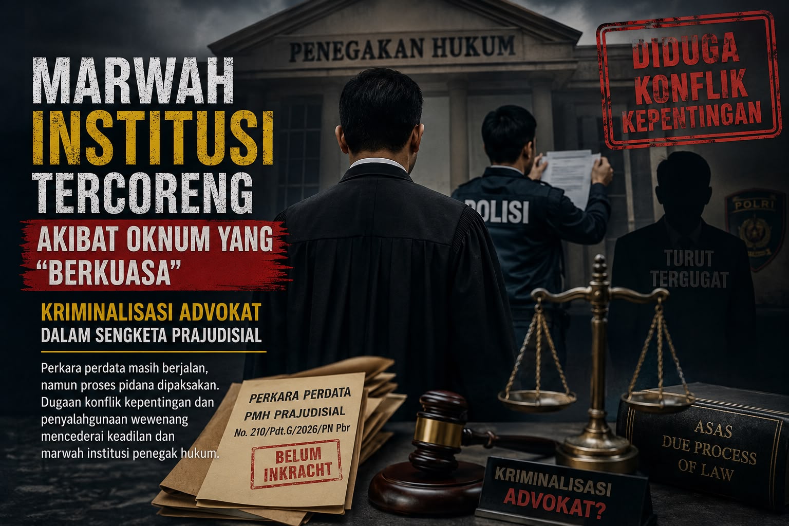Marwah Institusi Tercoreng Akibat Oknum yang 