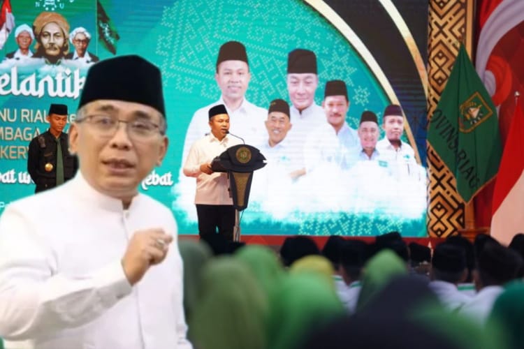 PWNU Riau Dilantik, Gus Yahya dan Gubri Wahid Kompak Serukan Pengabdian Tulus untuk Bumi Melayu
