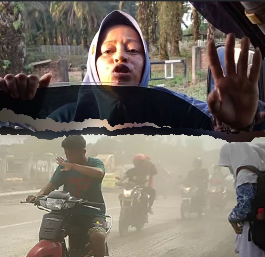 Warga Mengeluh Sesak, Jalan Rusak dan Penuh Debu: Minta Kapolda Riau Segera Bertindak!