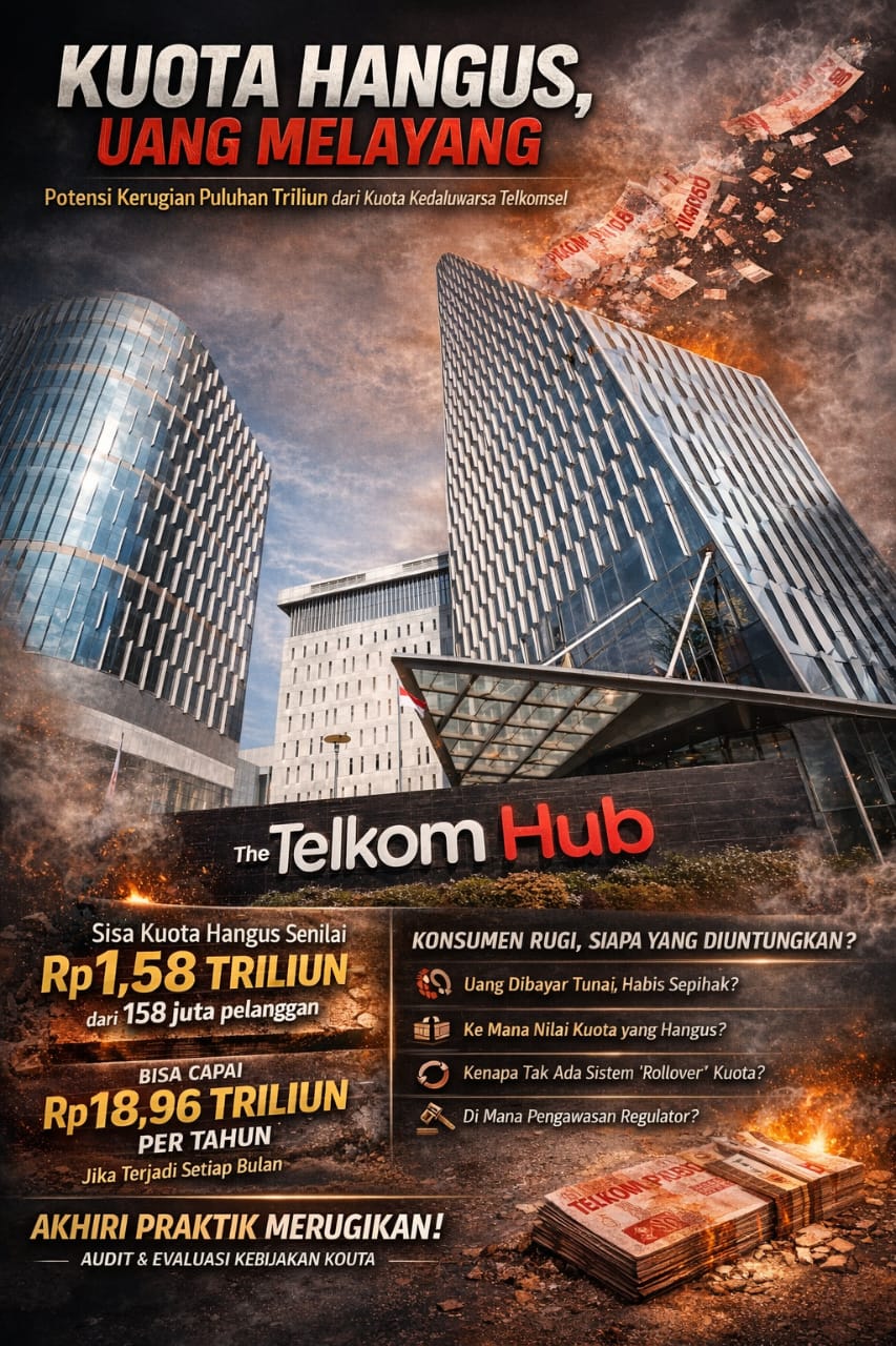 Kuota Hangus, Uang Melayang: Potensi Rp18 Triliun Setahun dari Sisa Kuota Pelanggan Telkomsel